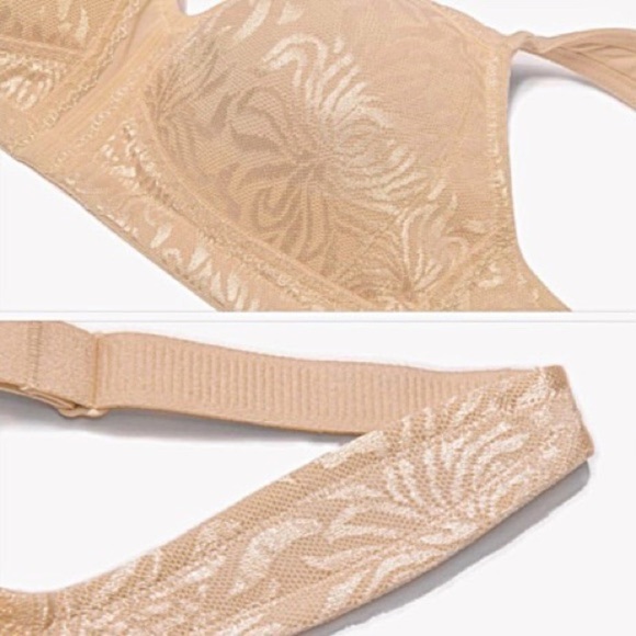 DEYLLO Full Coverage Wire-Free Non-Padded Plus Size Comfort Minimizer Bra 46C - Picture 6 of 7